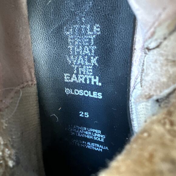 Old Soles Pink Gold Starling Leather Ankle Boots, Size 25 EU, 9 US - Picture 10 of 12